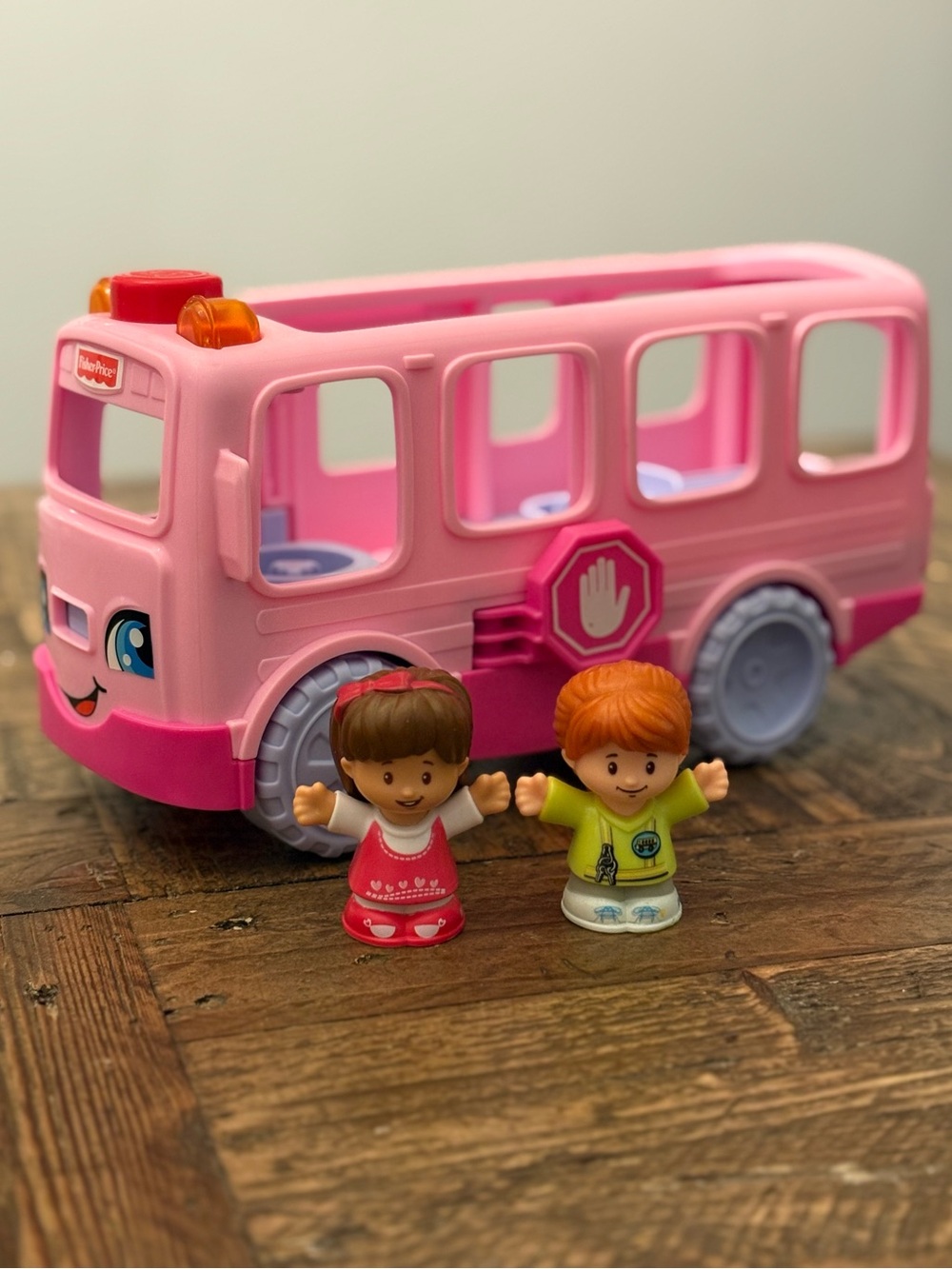 Little People Sit With Me Pink School Bus